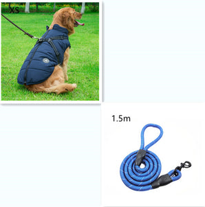 Windproof Waterproof Softshell Dog Coat Harness And Leash