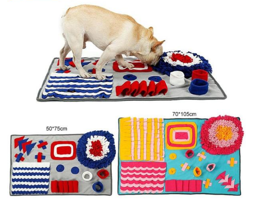 Pet Sniffing Pad Training Blanket Feeding Mat Dog Foraging Skills Toys Pet Activity Training Blanket