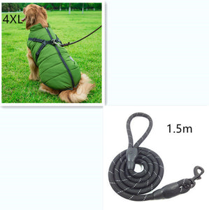 Windproof Waterproof Softshell Dog Coat Harness And Leash