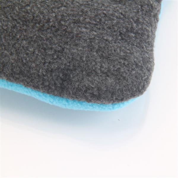 Washable Soft Comfortable Silk Wadding Bed Pad Mat Cushion for Dog Cat Pet Light Blue Size L