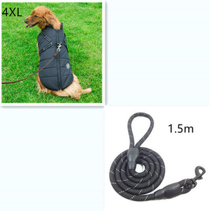 Windproof Waterproof Softshell Dog Coat Harness And Leash