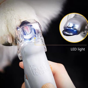 LED Pet Nail Clipper Trimmer  Stainless Steel Grooming Scissors Dog Nail Clippers Pet Claw Nail