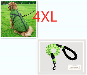 Windproof Waterproof Softshell Dog Coat Harness And Leash