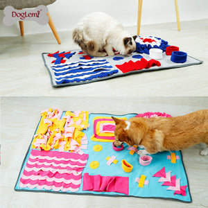 Pet Sniffing Pad Training Blanket Feeding Mat Dog Foraging Skills Toys Pet Activity Training Blanket