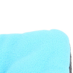 Washable Soft Comfortable Silk Wadding Bed Pad Mat Cushion for Dog Cat Pet Light Blue Size L