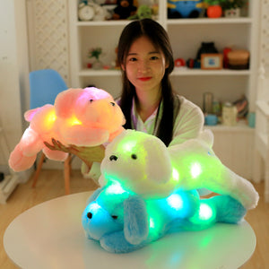 Plush Toy Dog Creative Light Colorful  gifts