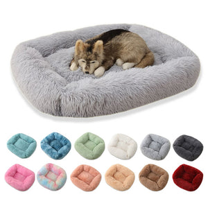 Square Dog Bed Super Soft Warm Plush Mat