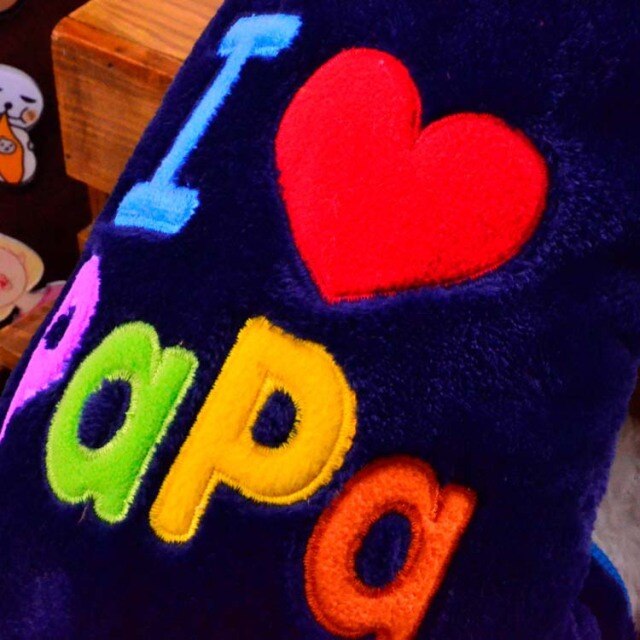 I Love Mama Papa Dog Hoodie for Small Dogs