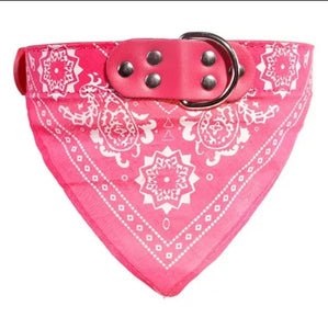 Cute and Functional Adjustable Small Dog Collars with Slobber Towel for Puppies and Cats