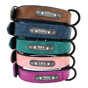 Personalized Leather Dog Collar