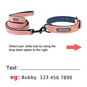 Personalized Leather Dog Collar