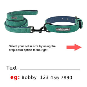 Personalized Leather Dog Collar