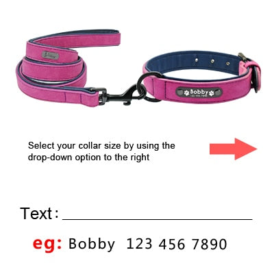 Personalized Leather Dog Collar