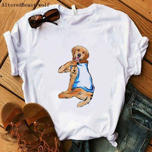 Labrador Dog I Love Mom T-shirt Summer 2021