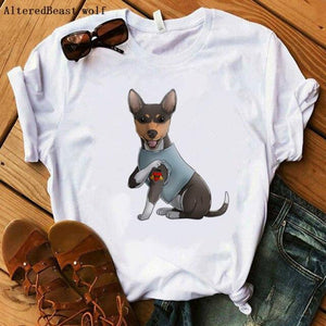 Labrador Dog I Love Mom T-shirt Summer 2021