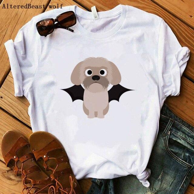 Shih Tzu Pop Dog Art Mama T-Shirt Summer 2021