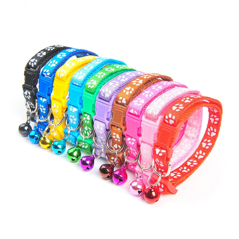 Puppy Collar With Bell Adjustable Buckle