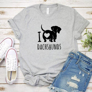 I Love Dachshunds Woman T-shirt