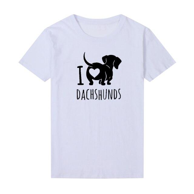 I Love Dachshunds Woman T-shirt