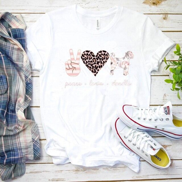 Peace Love Doodle Mama T- Shirt