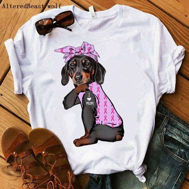 Dachshund I Love Mom T-shirt Summer 2022