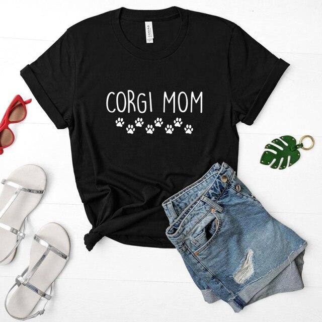 Corgi Mom Dog Mama T-shirt